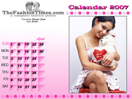 TheFashionTimes.com Calendar 2007 - 2008